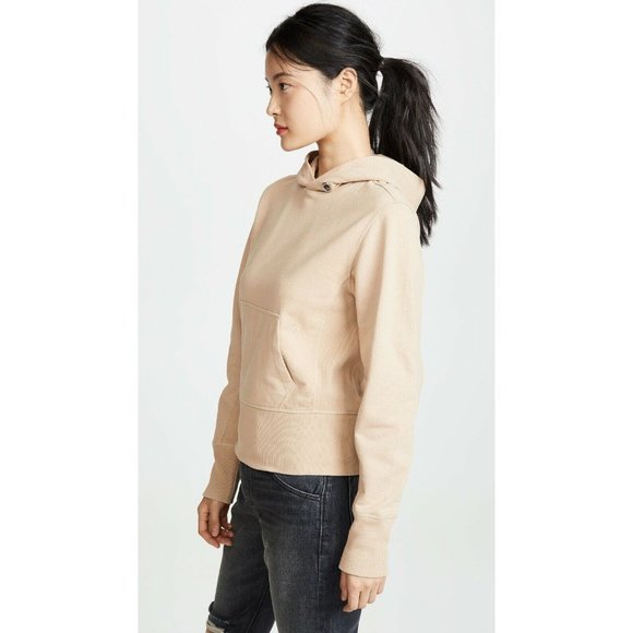 HELMUT LANG cotton-jersey hoodie sweatshirt SIZE M Women, XS Men - Picture 10 of 12